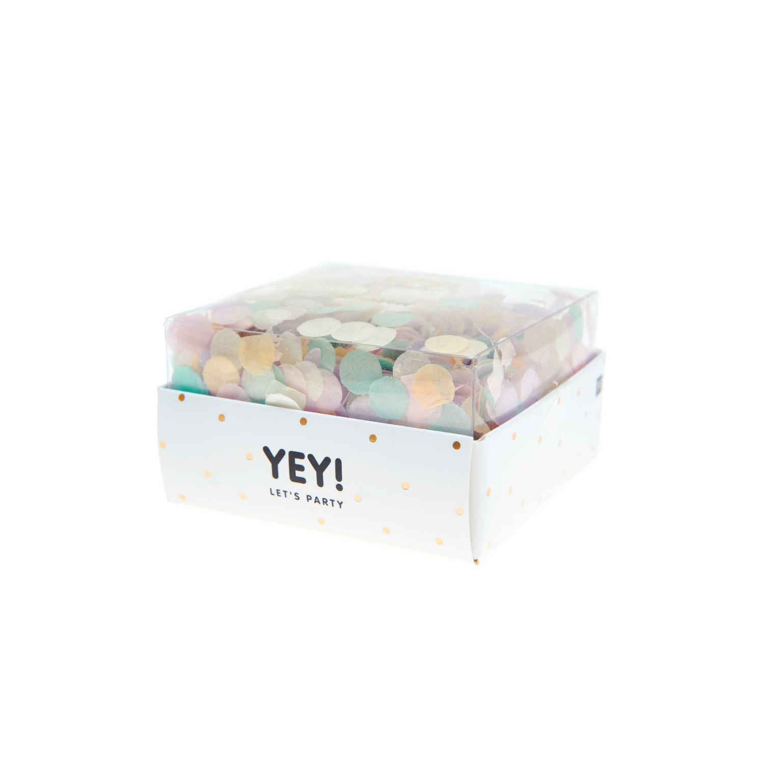 confetti mix pastel rainbow 