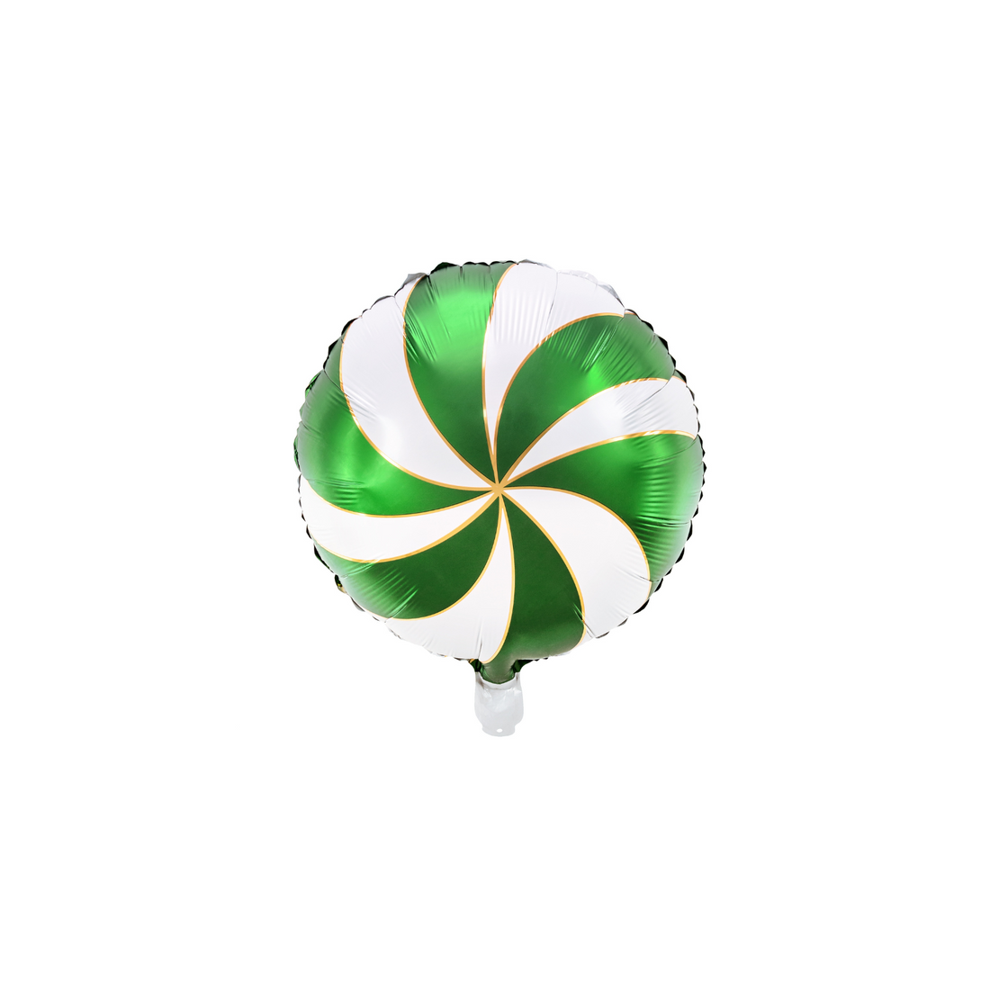 folieballon rond groen wit