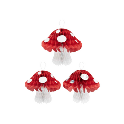 paddenstoelen uit honinggraad papier