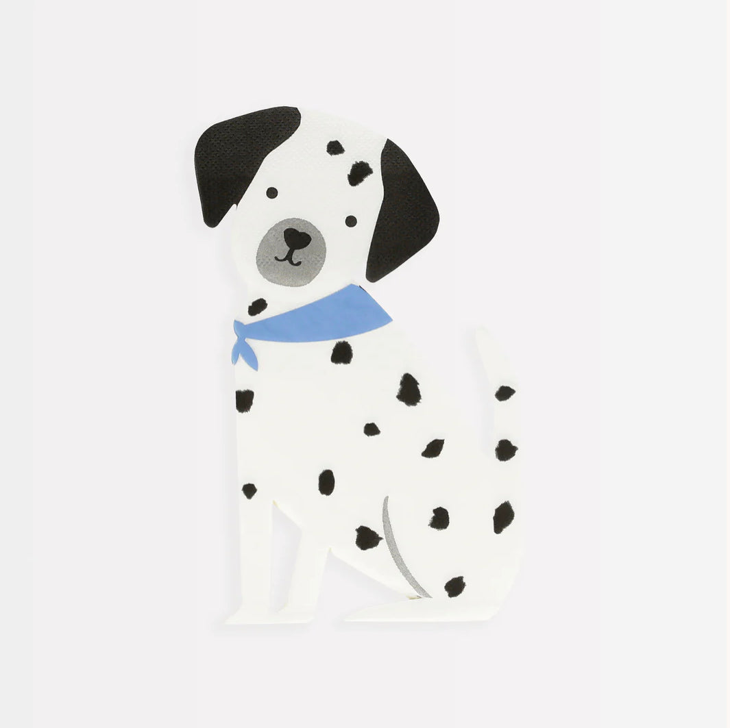 Meri Meri puppy party servetten 16 stuks