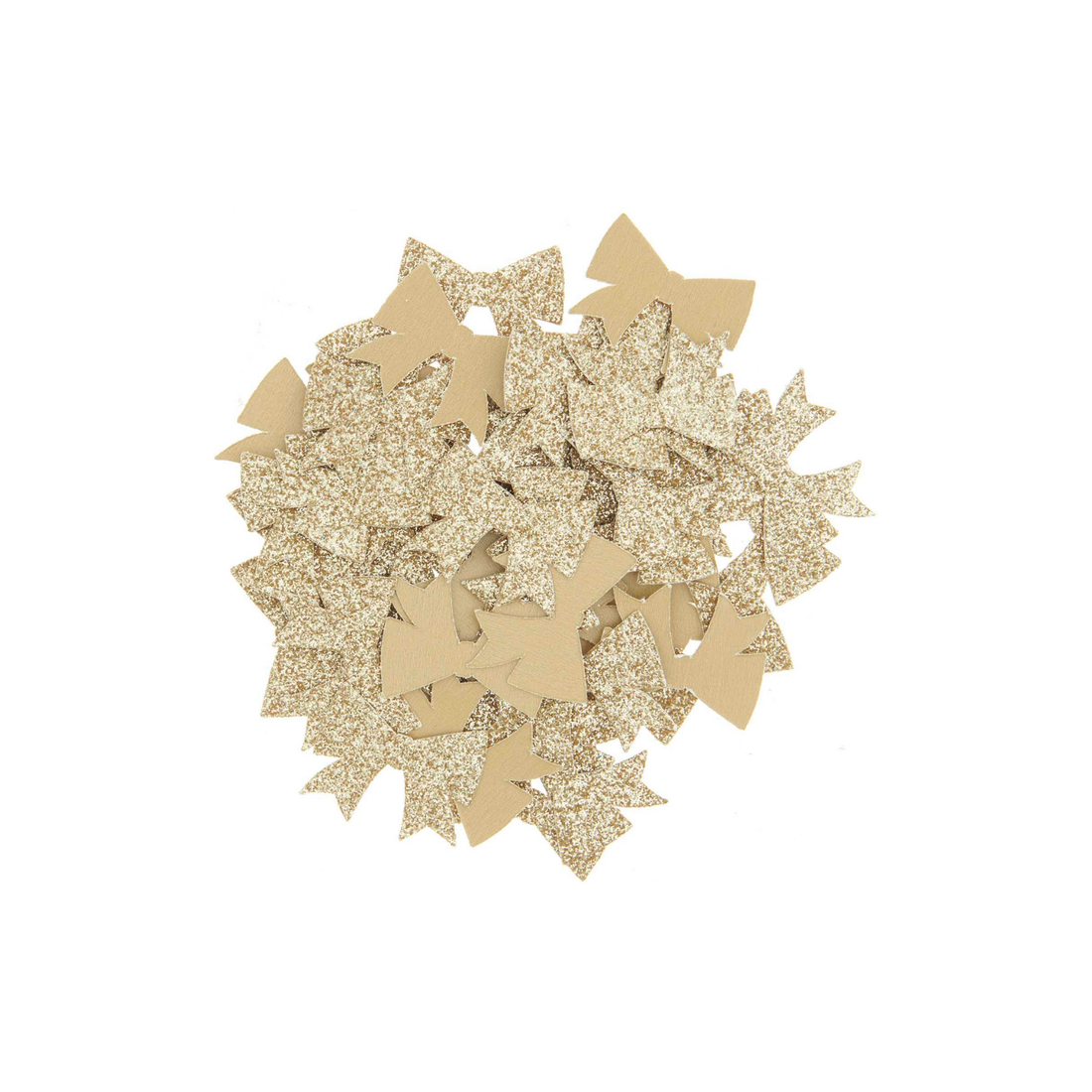 Tafelconfetti strikjes goud glitter