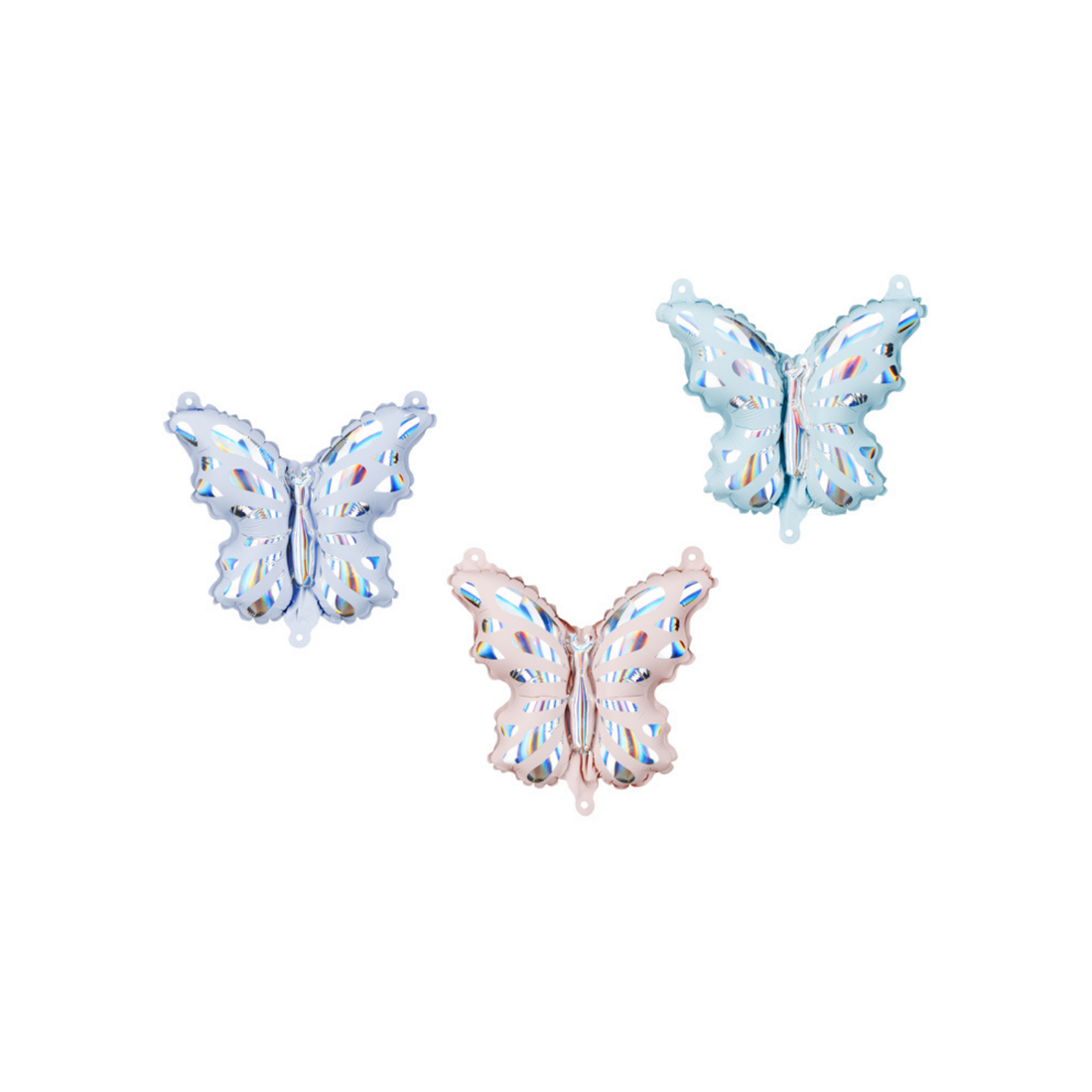 Folieballonnen vlinders 3 stuks